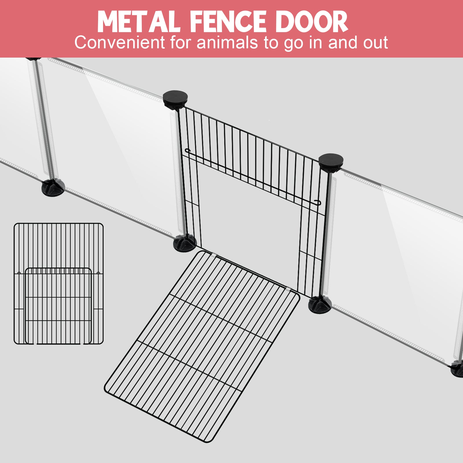 VISCOO 20 Panels Small Animals Playpen, 48"x24"x16" Pet Playpen
